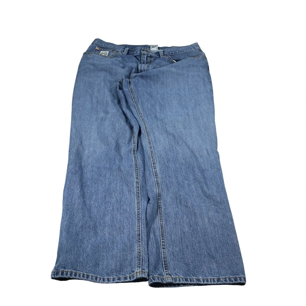 Cinch‎ Jeans Mens 38x32 Blue Medium Wash Bootcut Relaxed Logo Five Pocket Denim